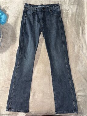 Wrangler Retro  Men's Dark Indigo Relaxed Boot Jean